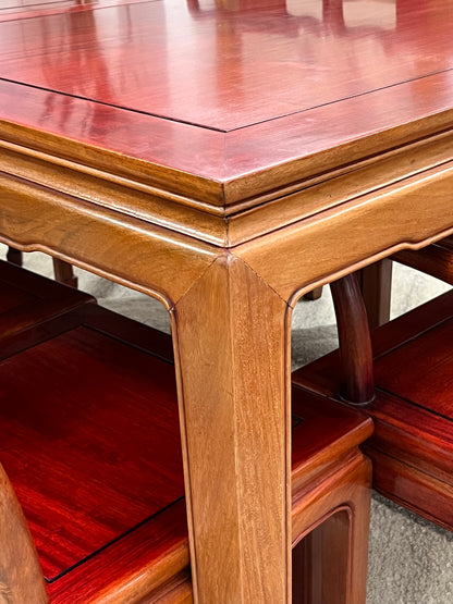 Mahogany Dining Set with 8 Chairs