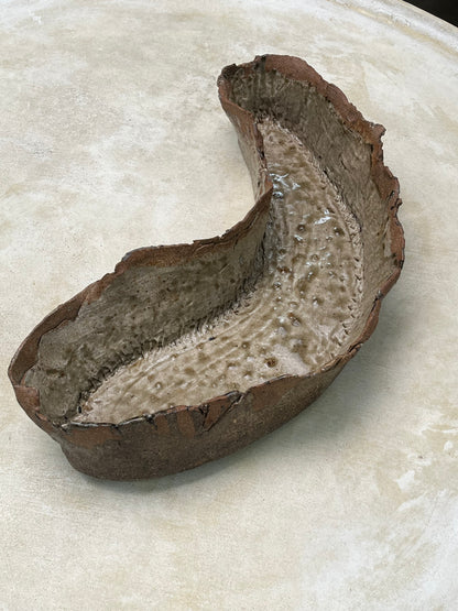 Pottery 20" Crescent Bowl