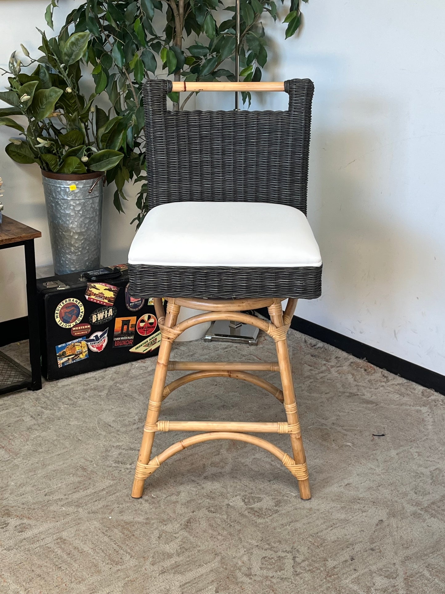 Woven Style Bamboo Outdoor Chair