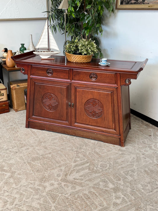 Asian Style Rosewood Sideboard