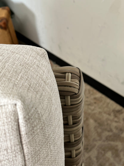 Wicker Outdoor Armless Chair