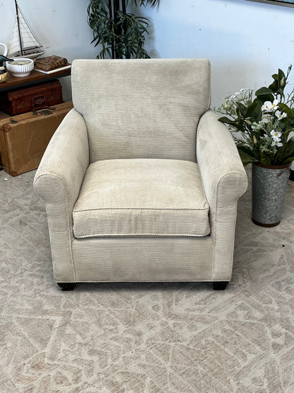 Crate & Barrel Linen Armchair