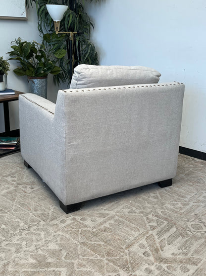 Modern Linen Arm Chair
