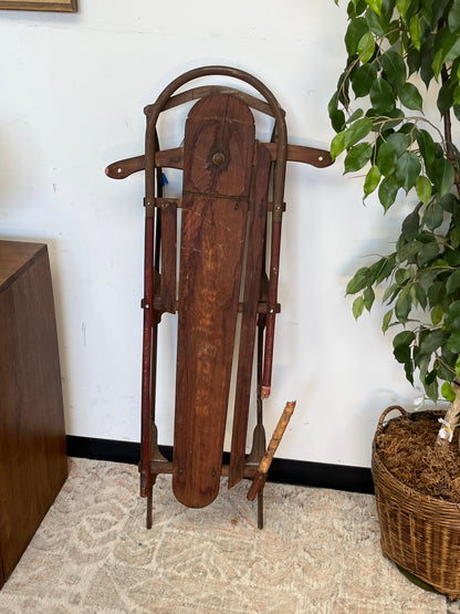 Vintage Wooden Snow Sled