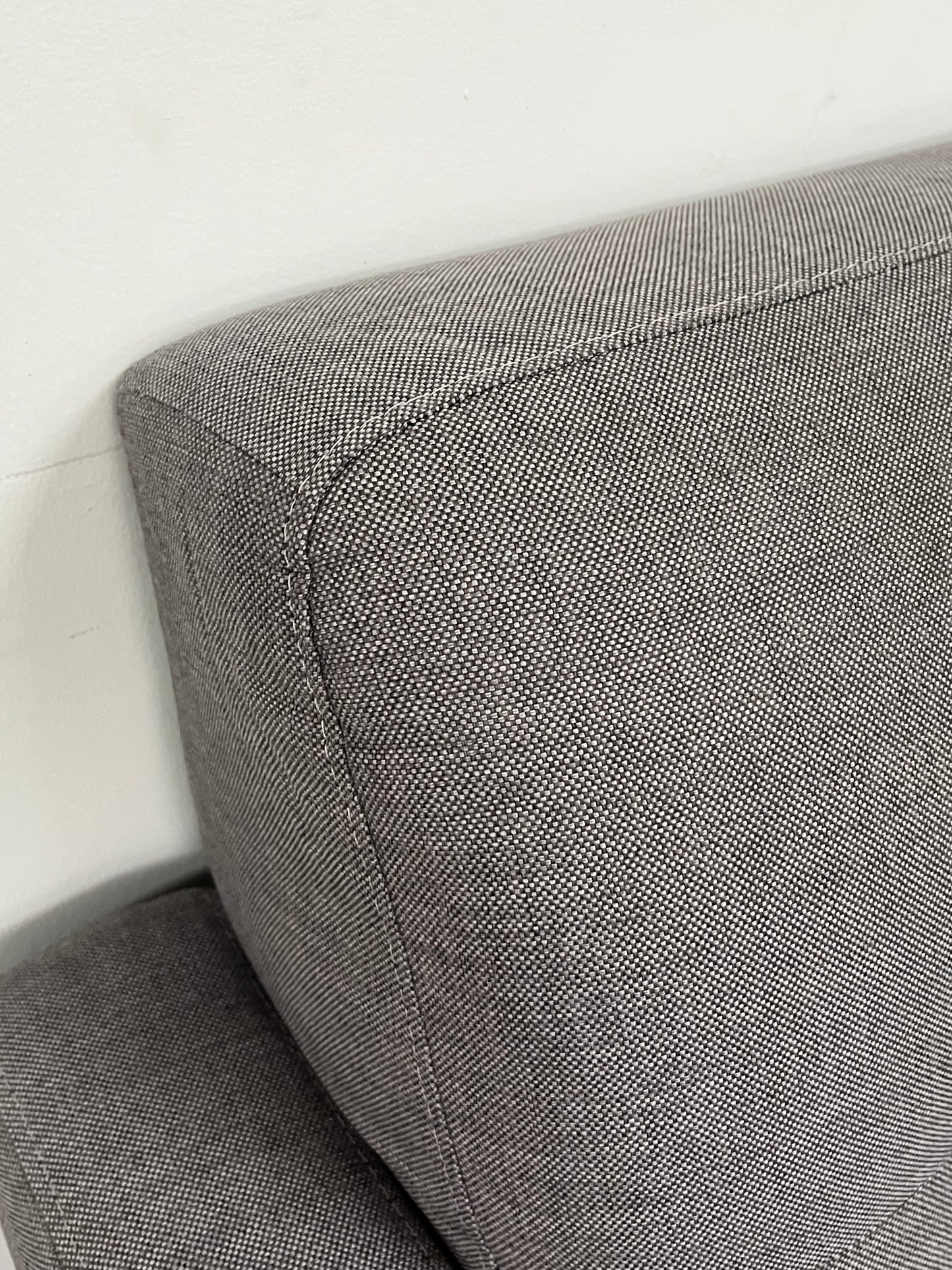 Mid-Century Modern Gray Loveseat