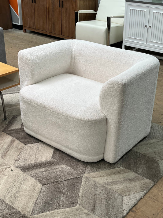 Modern Boucle Arm Chair