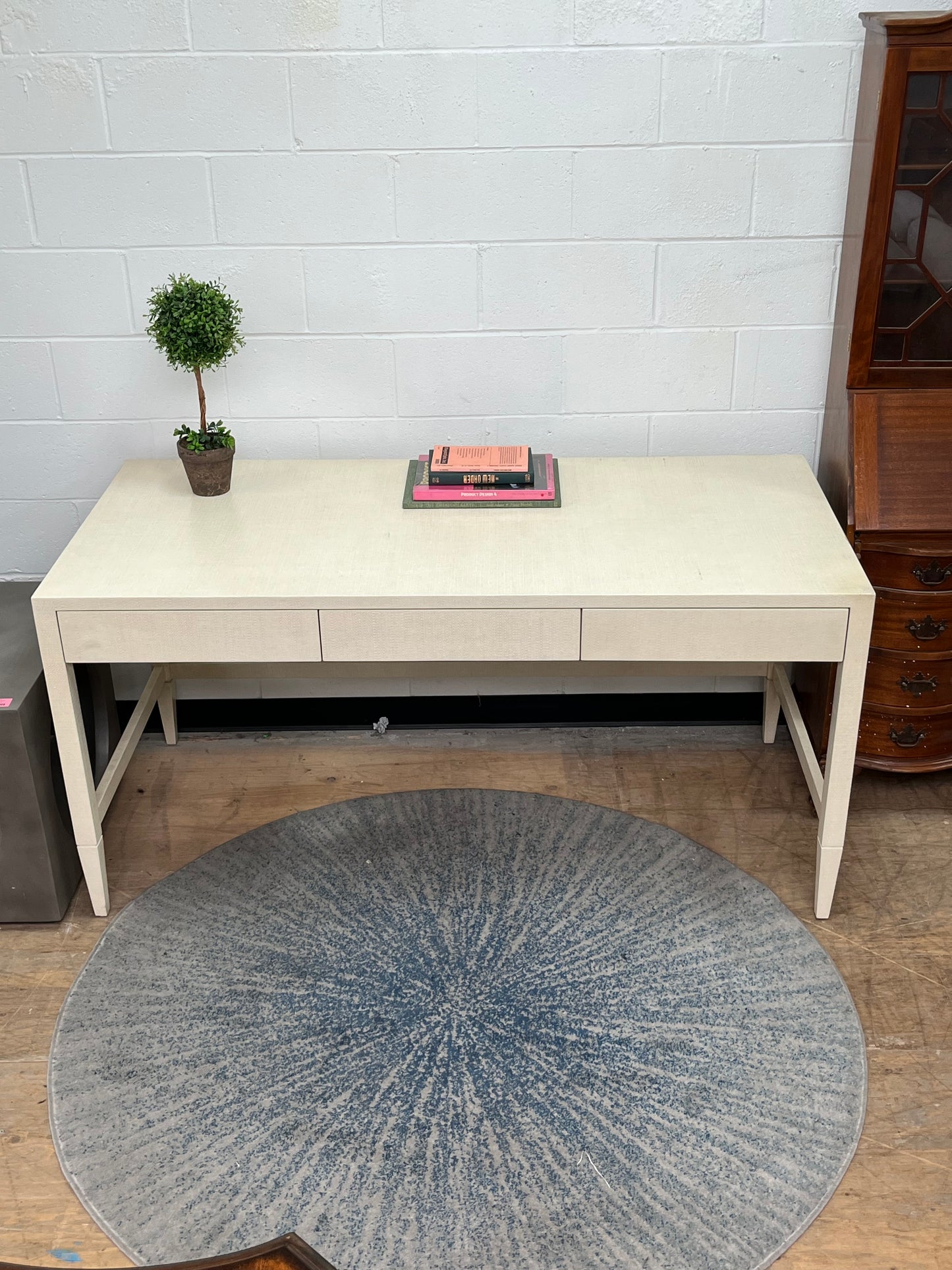 Modern Beige Executive Desk