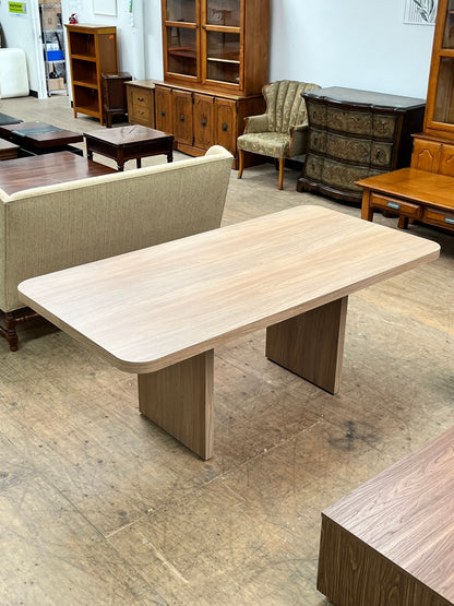 Modern Rounded Edge Dining Table