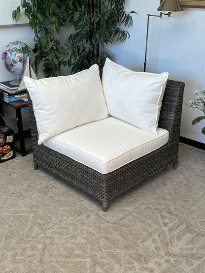 Outdoor Poly Rattan Gray Chair