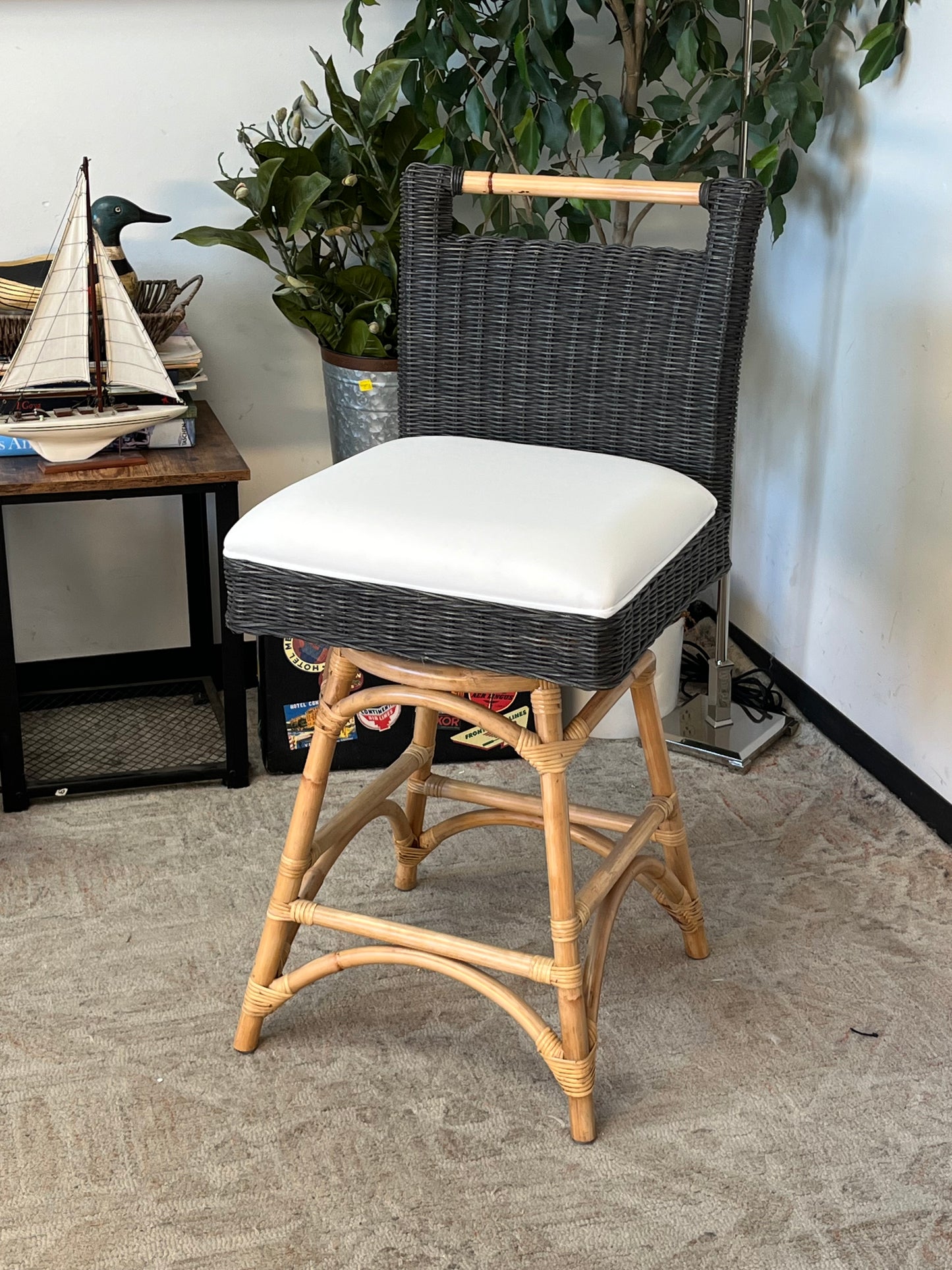 Woven Style Bamboo Outdoor Chair