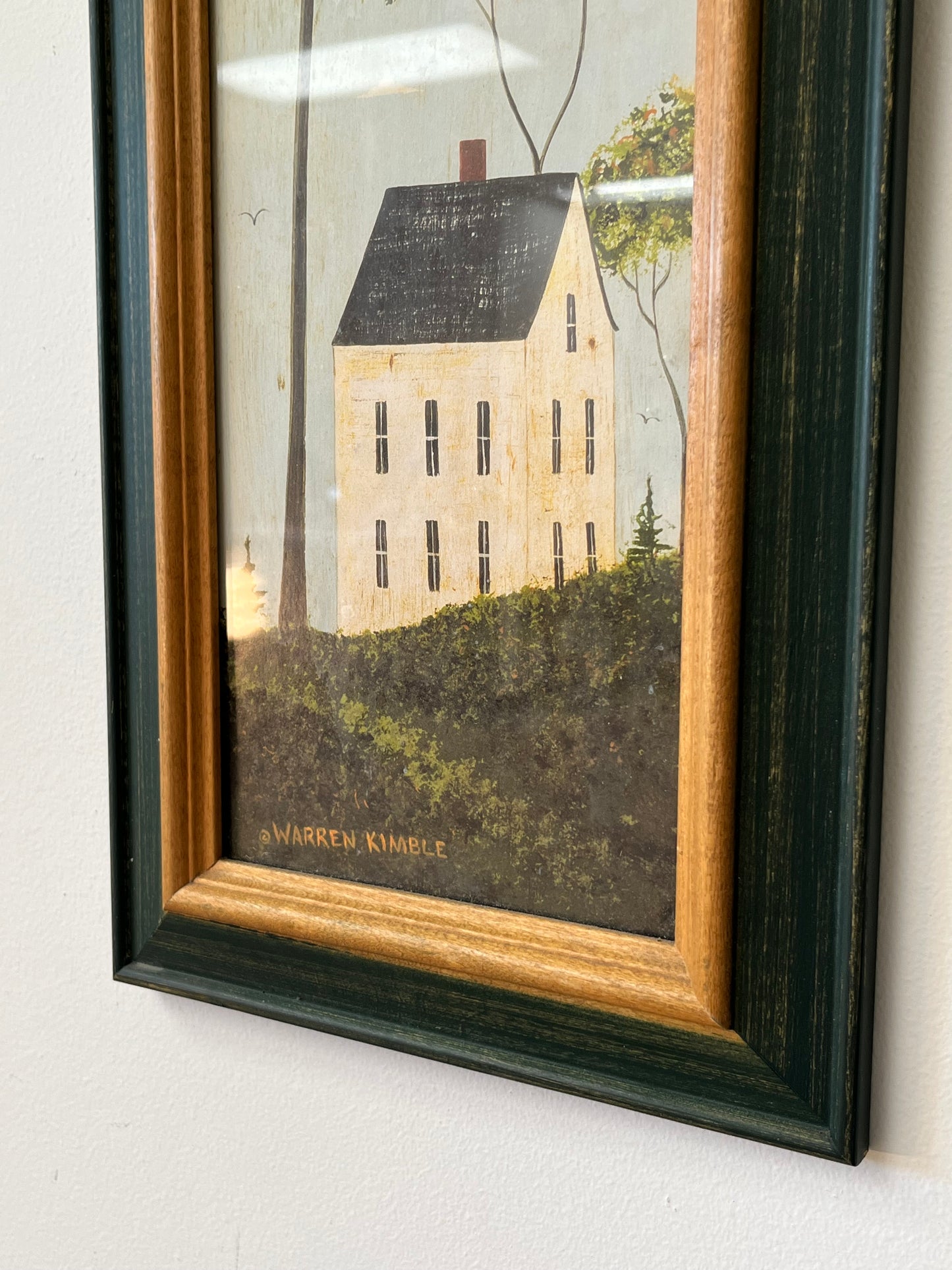 Warren Kimble "House In Hills" Framed Print