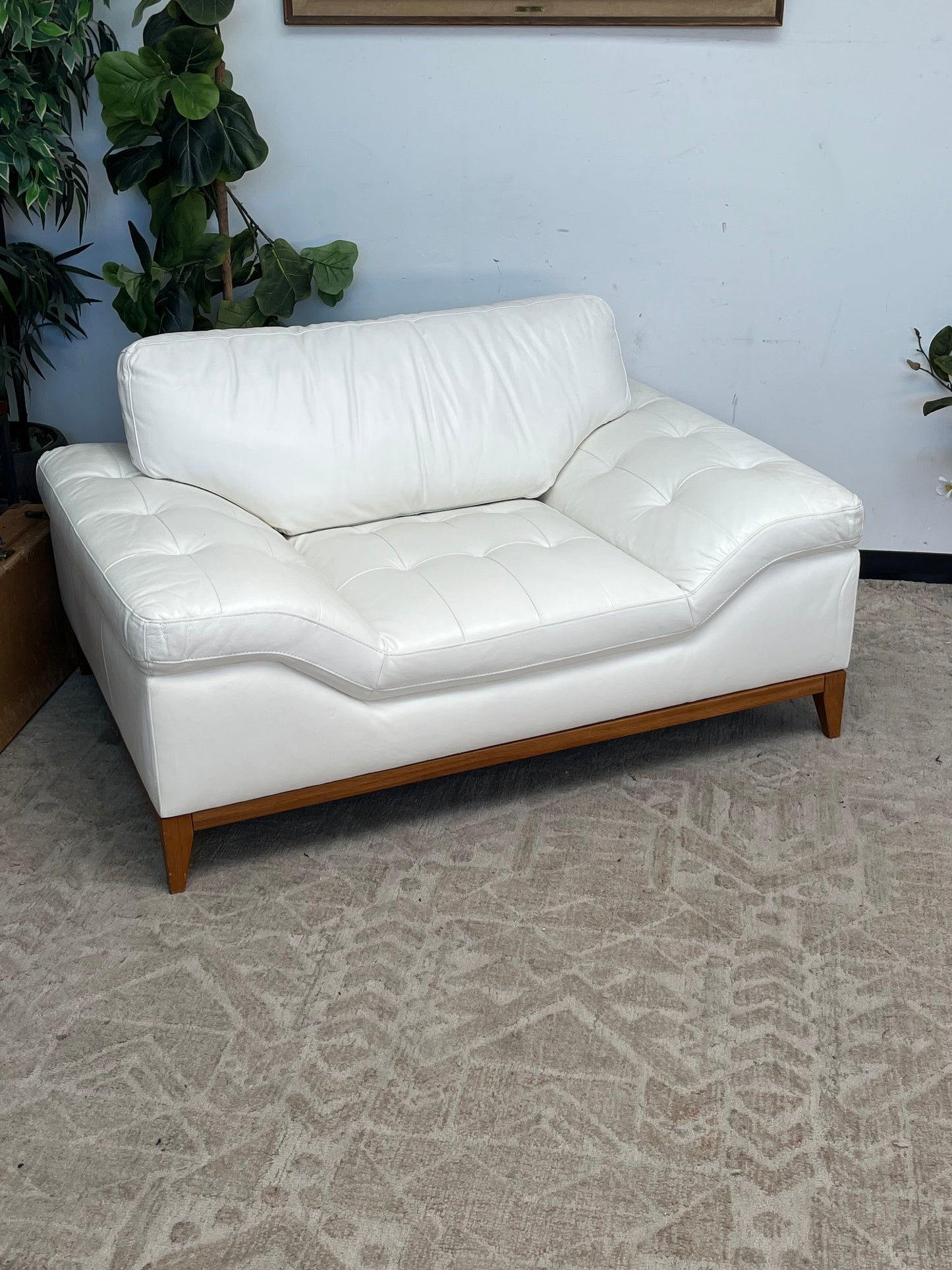 Modern Wide-Arm Accent Chair