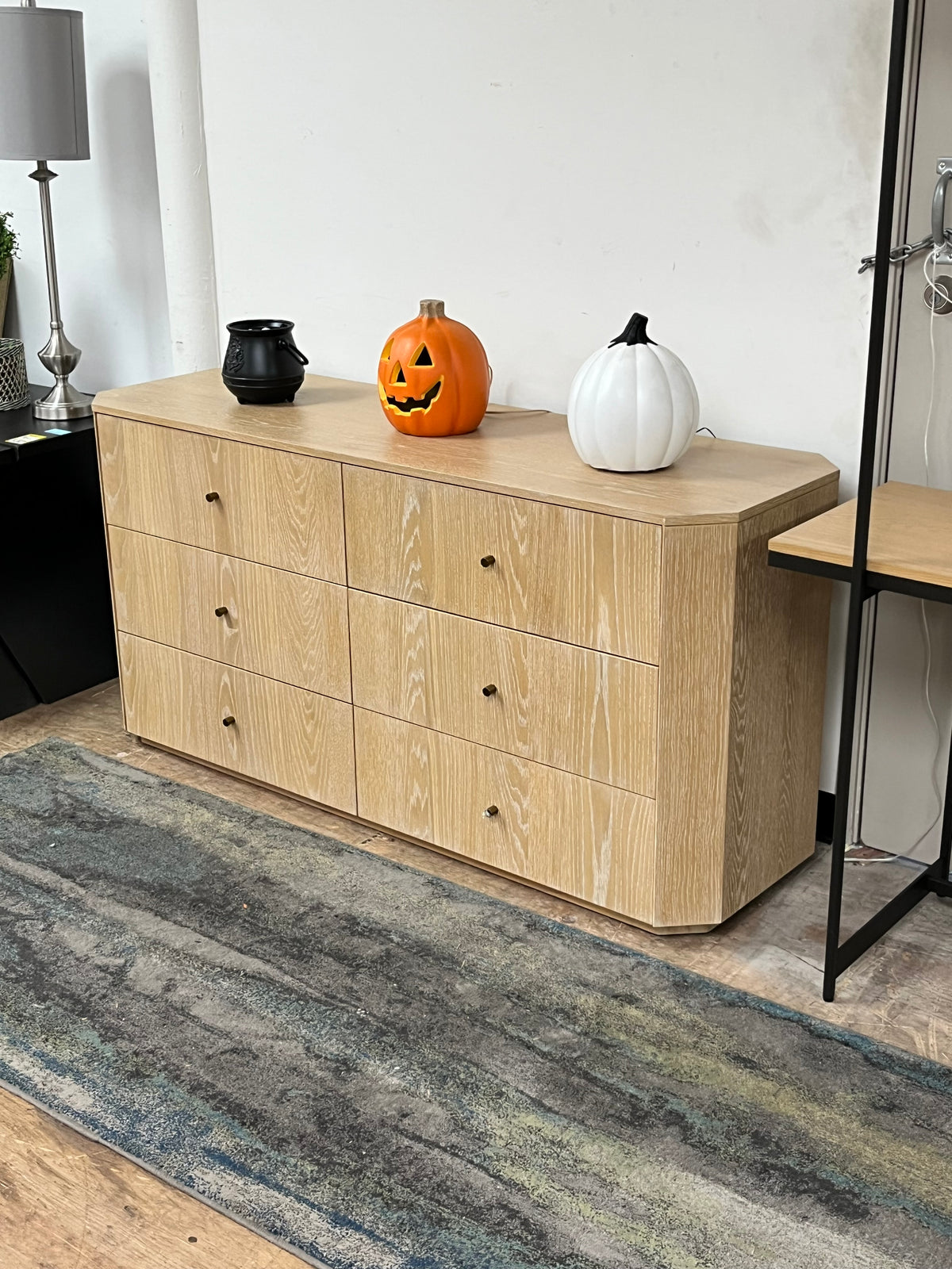 Farmhouse Style Wooden Credenza