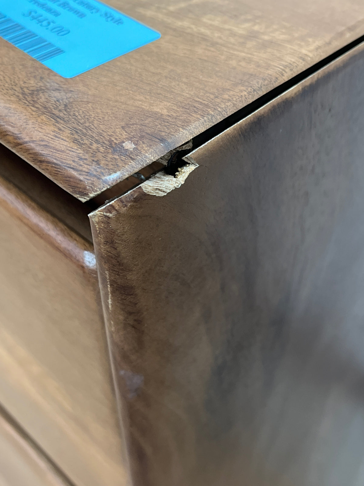 Mid-Century Style Light Brown Credenza