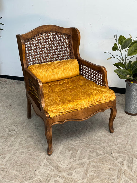 Vintage Style Wooden Armchair