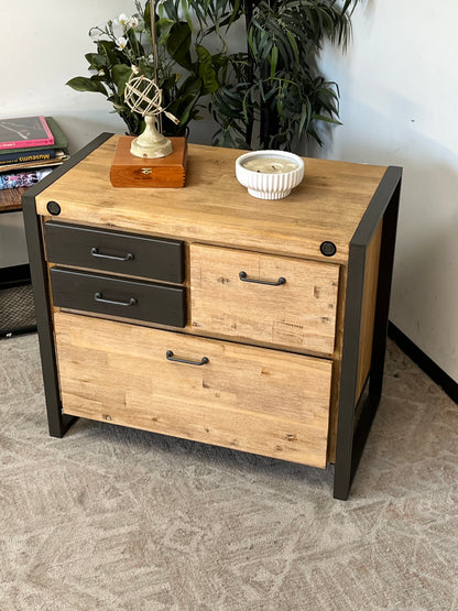 Rustic Style 4-Drawer Cabinet