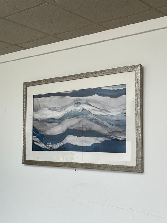 Printed Abstract Mountain Landscape Artwork