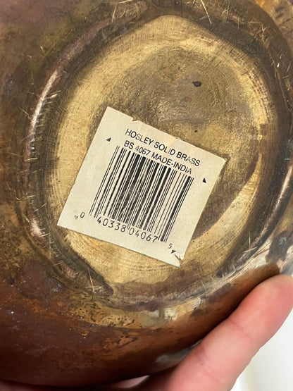 Brass Tone Orb Table Lamp