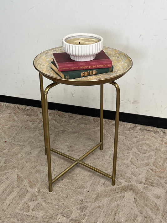 Modern Circular Shell Nightstand