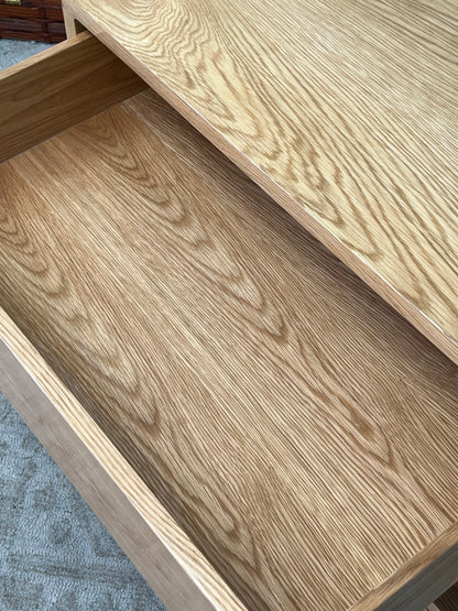 Pinewood End Table - Missing Pull Handles