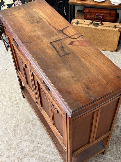 Antique Farmhouse Wooden Cabinet