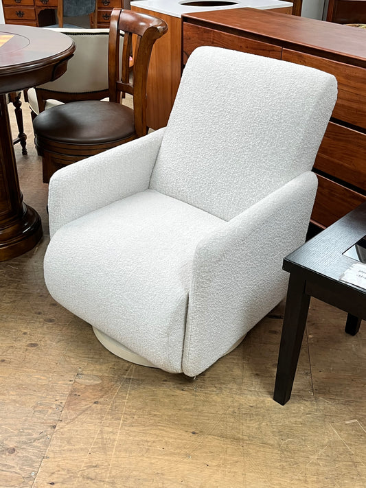 Modern Fuzzy Swivel Chair