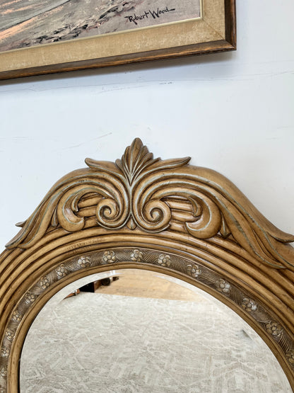 Vintage Oval Framed Wall Mirror