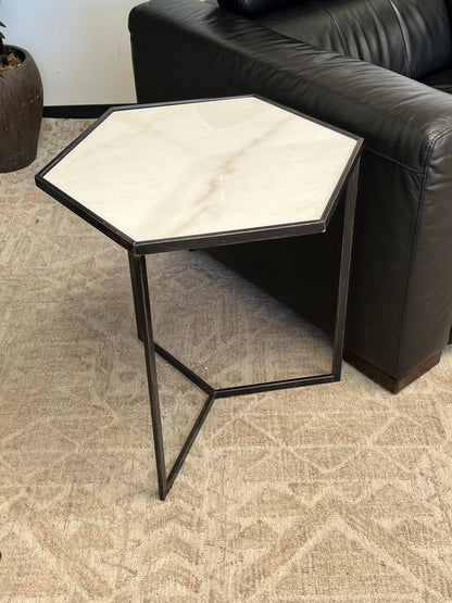 Modern Marble Top 21" Nightstand