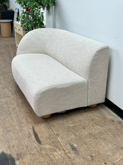 Boucle Style Corner Loveseat