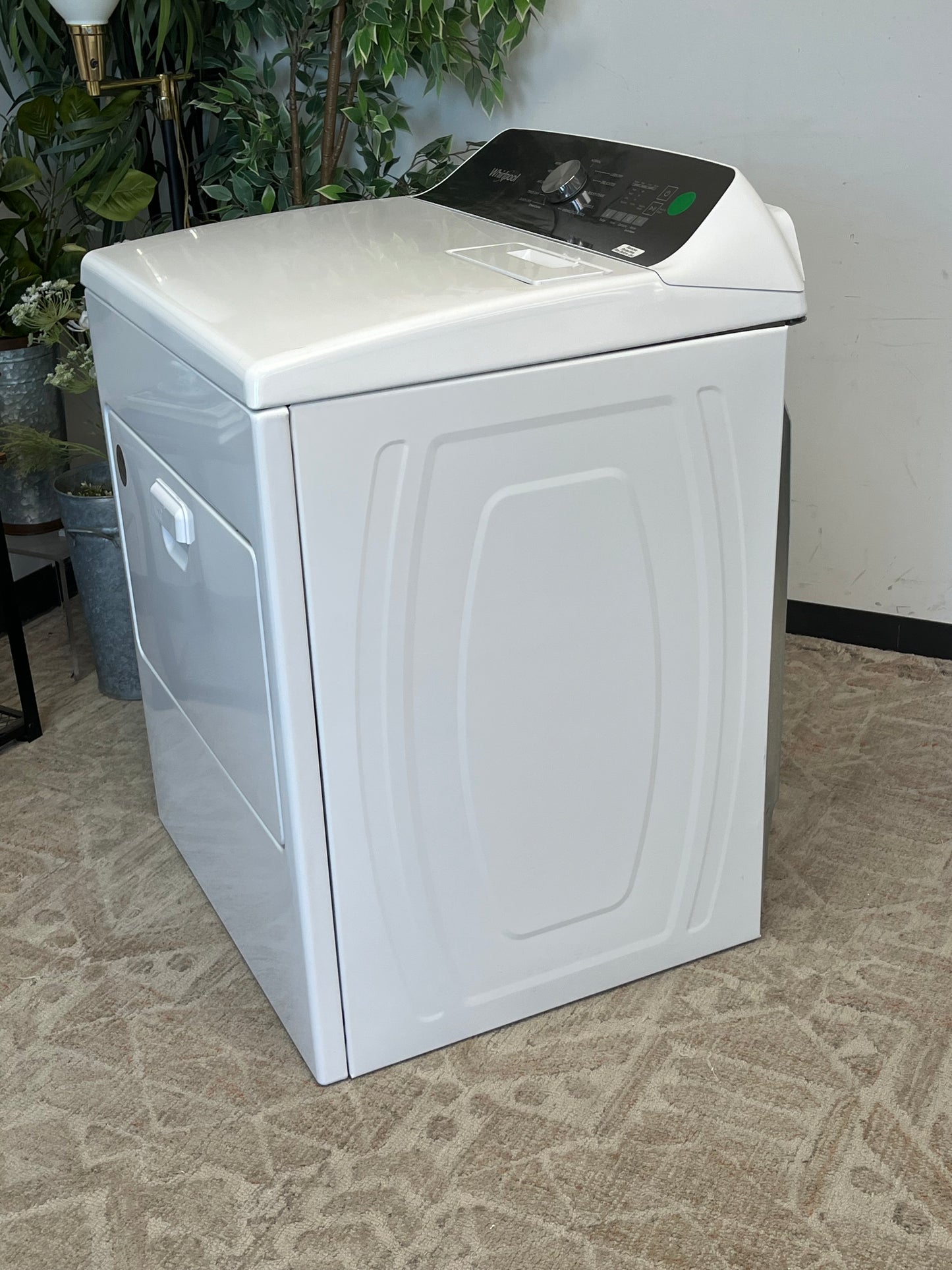 Whirlpool 7 cu. ft. White Top Load Electric Dryer Without Plug