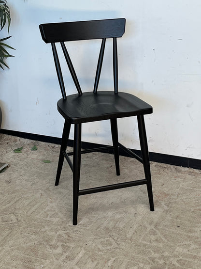 Modern Wooden Black Counter Stool