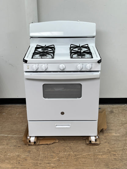 GE 4.8 cu. ft. White Freestanding Gas Range
