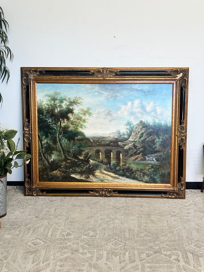 European Style Framed 47" x 59" Landscape