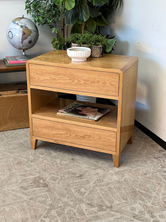 Pinewood End Table - Missing Pull Handles