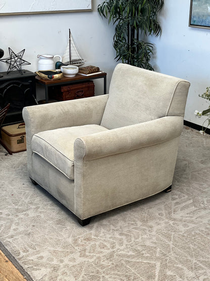 Crate & Barrel Linen Armchair