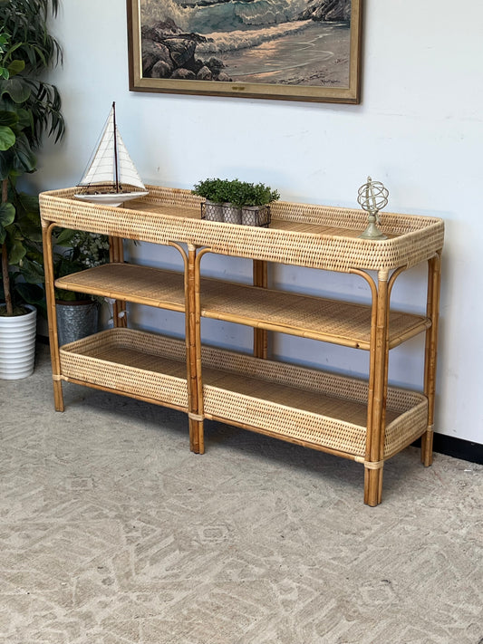 Bohemian Style Rattan Sideboard