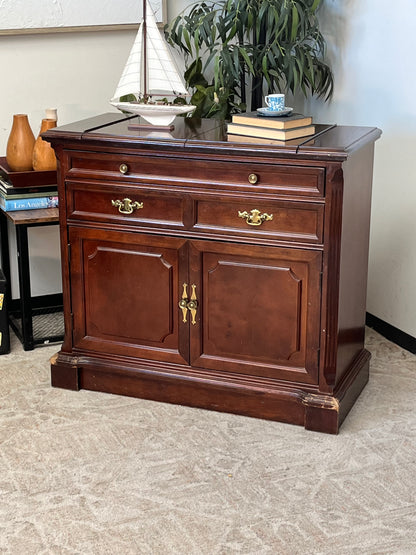 Bassett Furniture Wooden Buffet Cabinet
