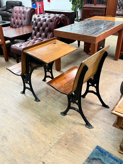 Antique Victorian Schoolhouse Desk