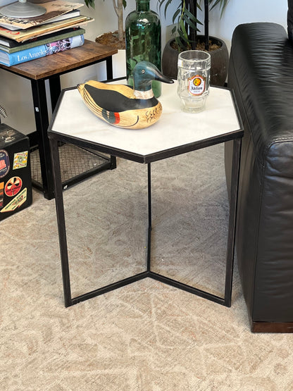 Modern Marble Top 21" Nightstand