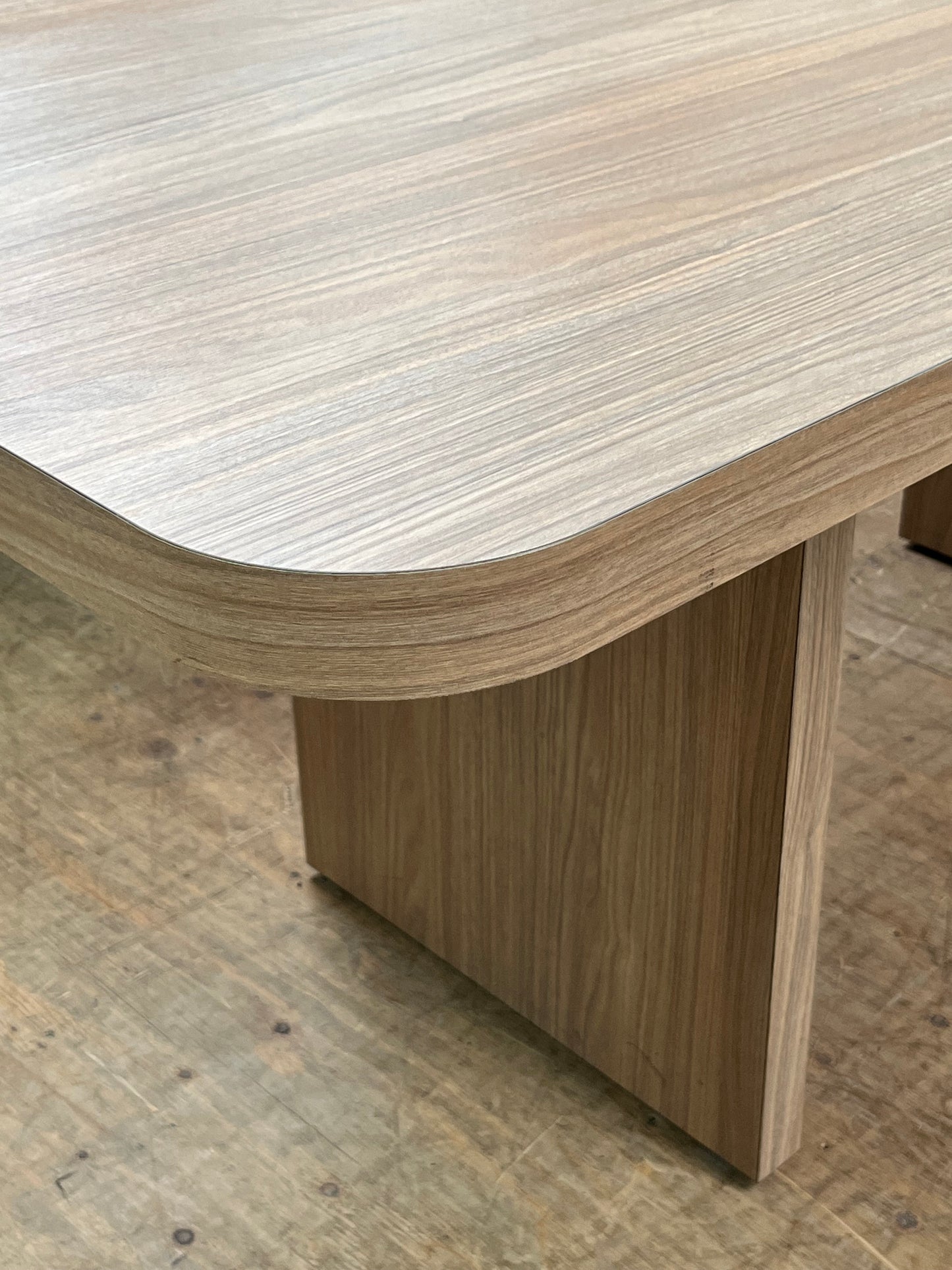 Modern Rounded Edge Dining Table