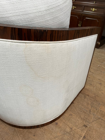 Kreiss Round Back Sofa - Several Stains