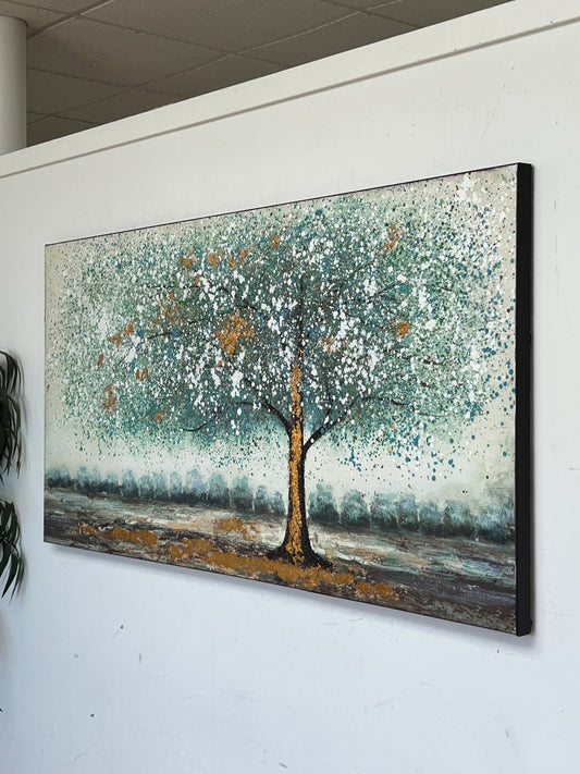 Textured Framed Landscape Artwork