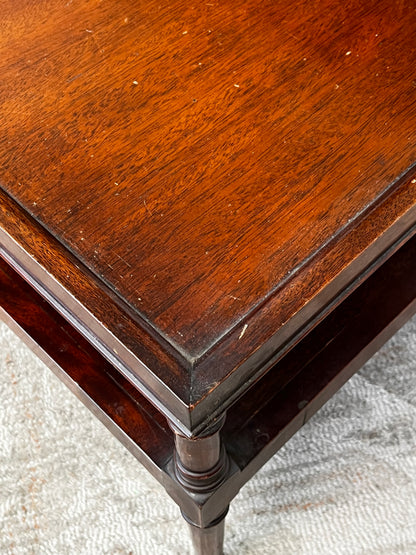Weiman Furniture Leather Top Side Table