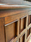 Wooden Media Storage Cabinet With Two Adjoining Bookcases