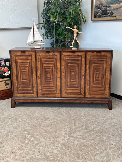 Modern Walnut Veneer Sideboard
