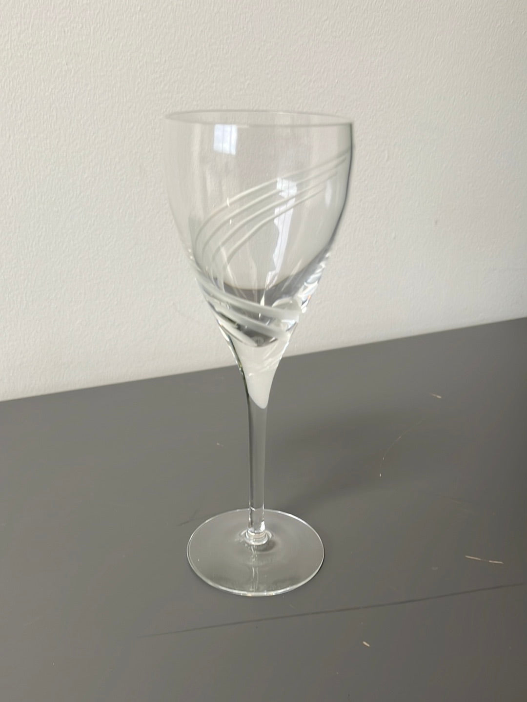8" Lenox Windswept Crystal Wine Glass