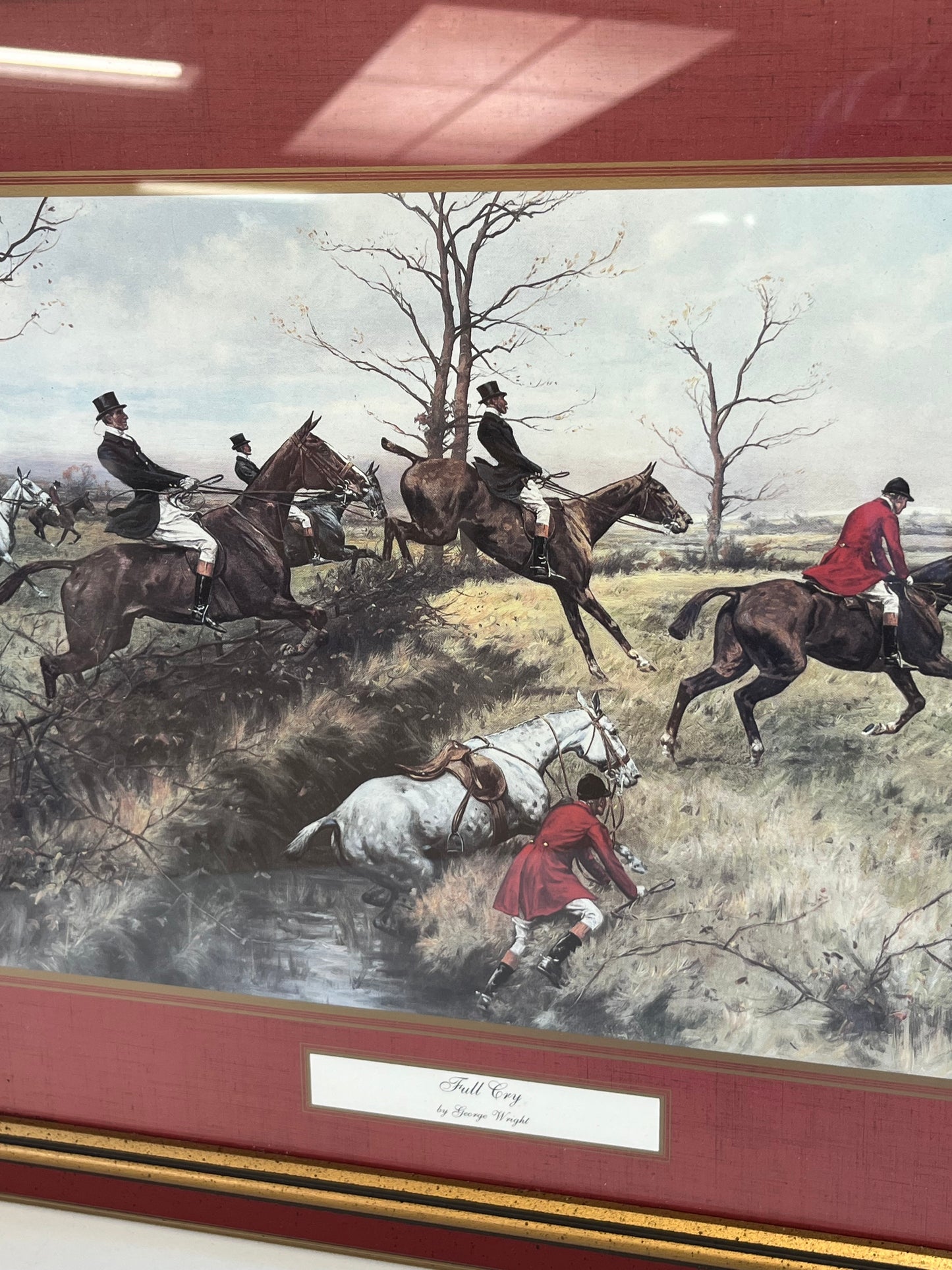 Framed Prints George Wright's Fox Hunting Scenes Pair of 2