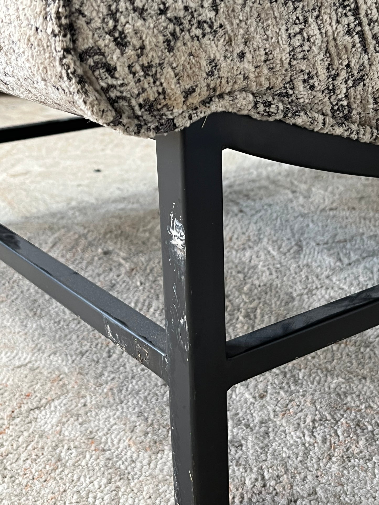 Modern Curved Back Armless Chair