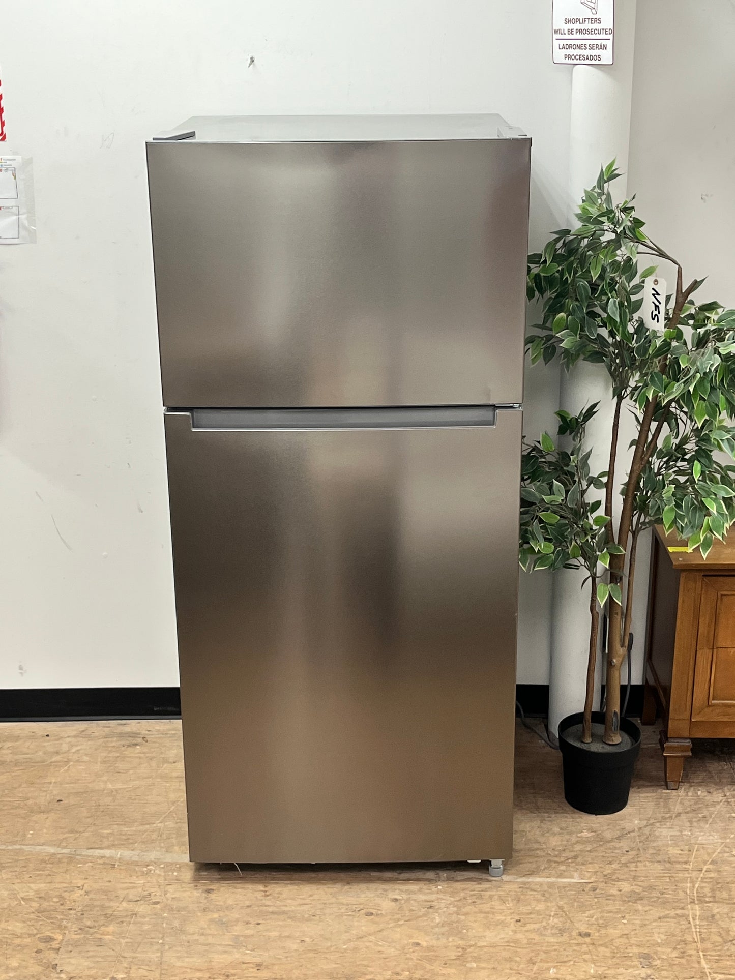 Seasons 18 Cu. Ft. Stainless Steel Refrigerator