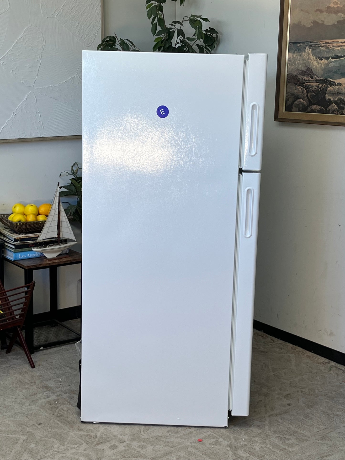 GE 16.6 cu. ft. White Top Freezer Refrigerator